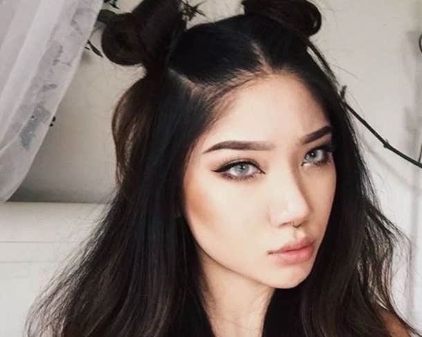 35 Best Half Up Half Down Bun Hairstyles That Dont Look Messy Yourtango 